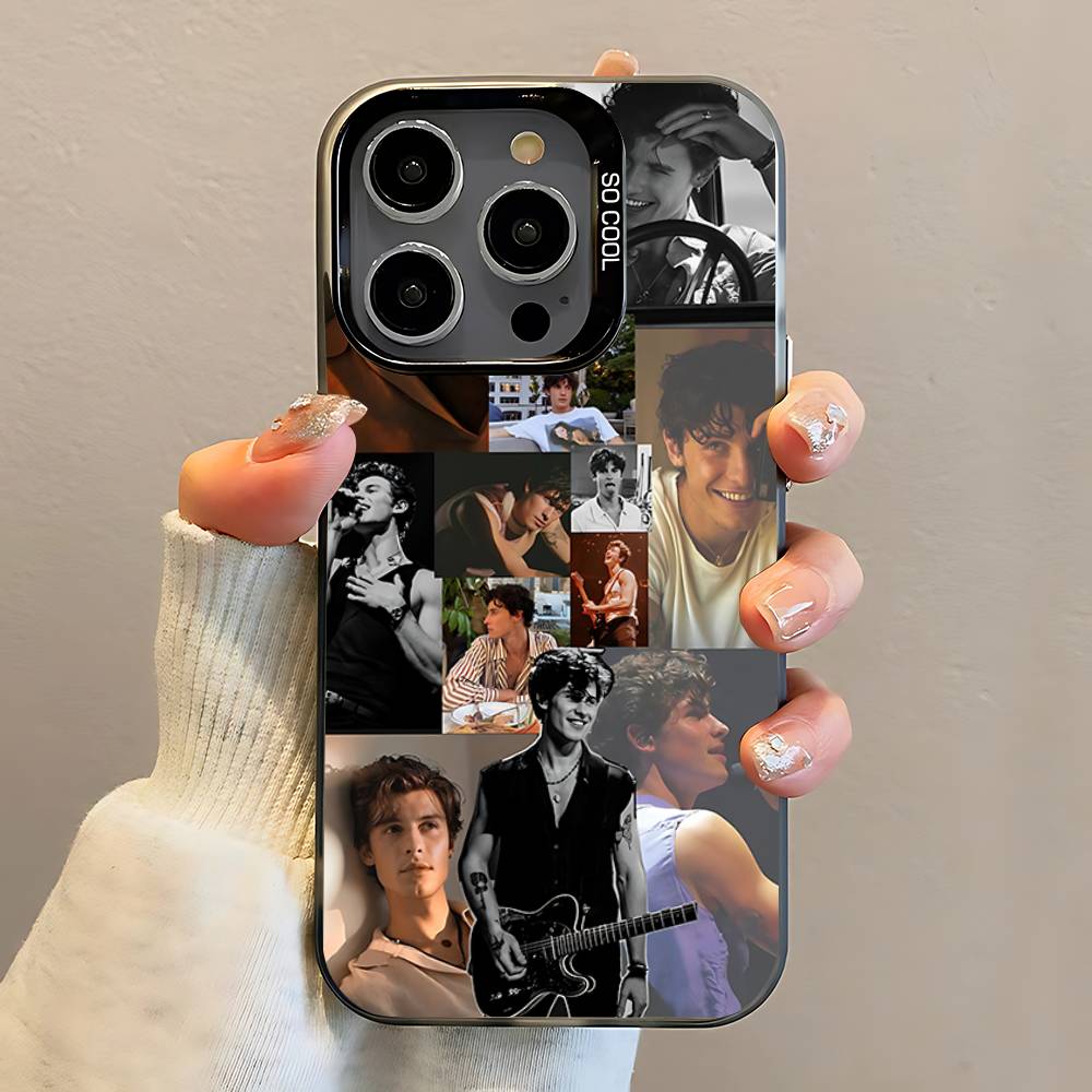 

Singer S-Shawn M-Mendes Phone Case For iPhone 16,15,14,13,12,11,Pro,Max,Plus,Mini,SE Anti Fall Black Matte Hard Bumper iPhone15
