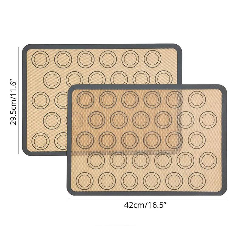 Silicone Baking Mat for Bake Pans Macaroon/Pastry/Cookie Making Professional Food Safe Non-Stick Baking Tools for Cakes