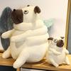Creative cute pug doll plush toy puppy dog starling dog doll children soothing pillow rag doll