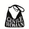 Casual Large Capacity Crossbody Tote Bag - Adjustable Strap, Zipper Closure, Foldable, Polyester Lining