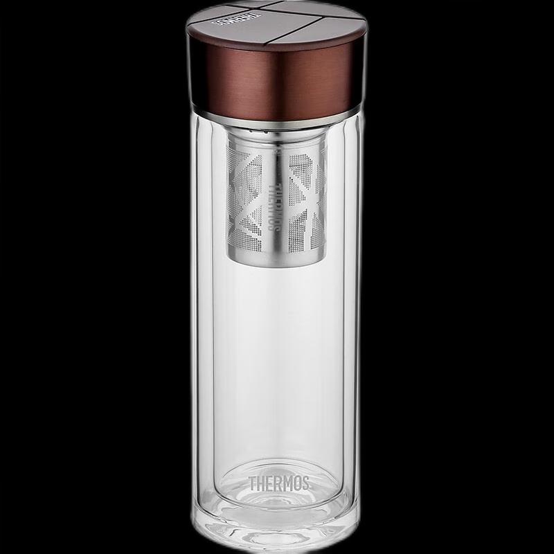 Thermos Double-Wall Glass Tea Infuser Bottle