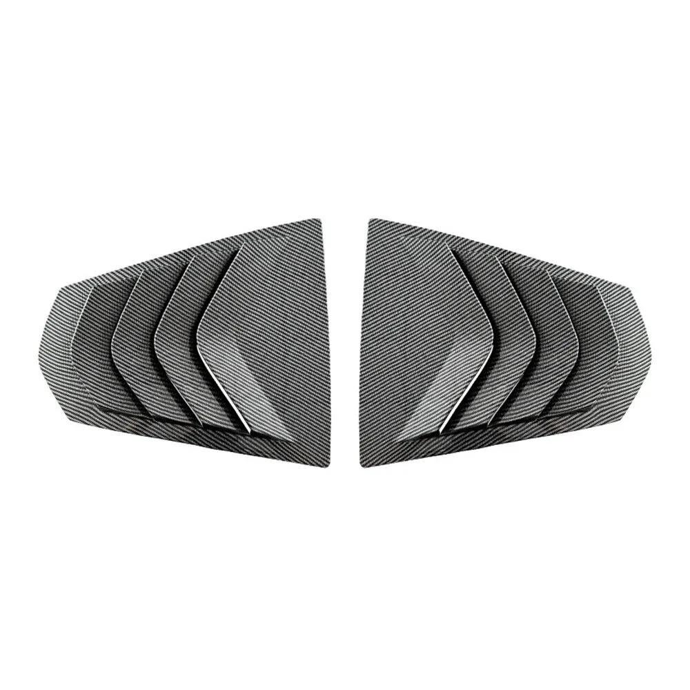 For BMW 3 Series G20 320i 325i 330i 2019-2025 Car Rear Louver Window Side Shutter Cover Trim Sticker Vent Scoop ABS Carbon Fiber