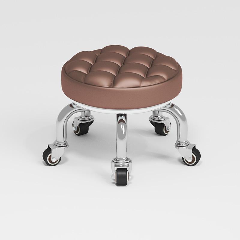 Silent Household Low Stool on Wheels - Multipurpose for Shoe Changing, Baby Moving, and Floor Cleaning