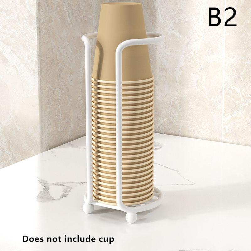 Hjem Multifunksjonell Skrivebordspapirkoppholder, Kjøkken Engangspapirkoppholder, Kaffekoppholder Oppbevaringsstativ