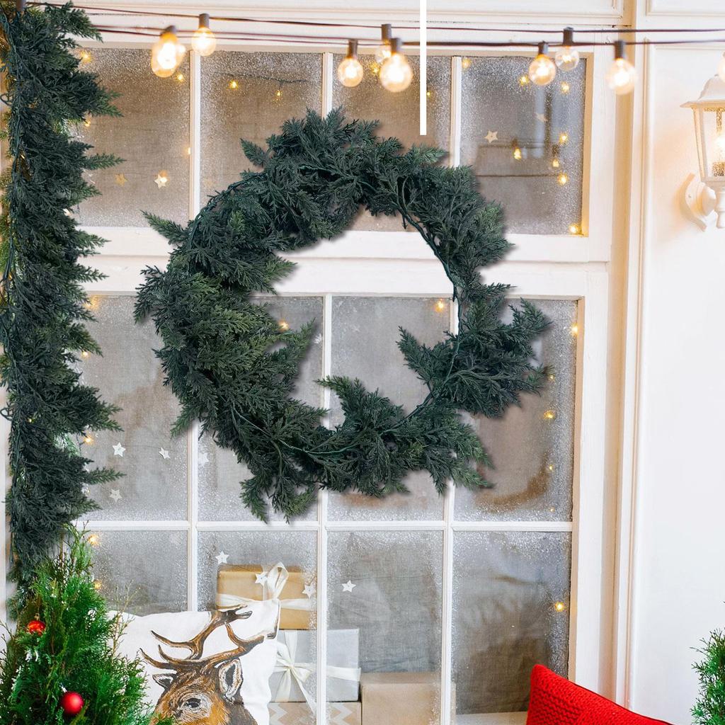 1.8m Christmas Soft Rubber Feel Leaf Needle Rattan Christmas Decoration Christmas Rattan Decoration