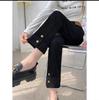 High-Waist Retro Slim Cigarette Jeans for Women - New 2024 Stretch Straight Pants, Nine-Point Length, Autumn Collection.