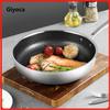 Giyoca Honeycomb Frying Pan Nonstick Wok Uncoated 316 Stainless Steel Household Kitchen Multi-function Pots Universal for Stoves