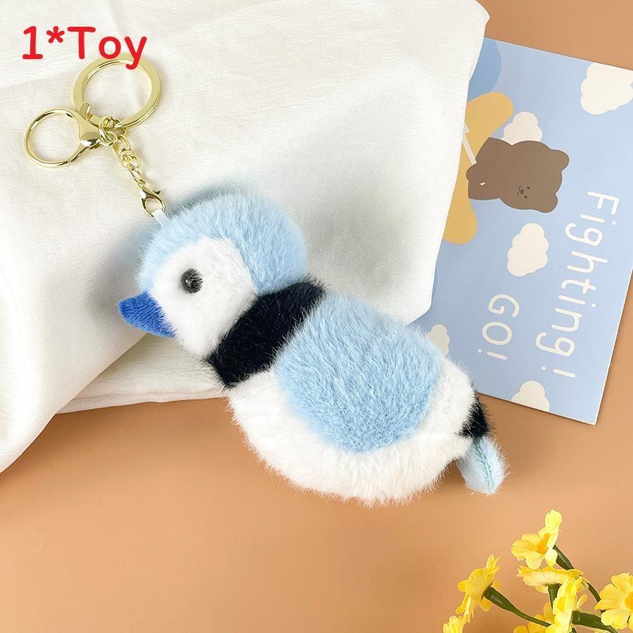Simulated Parrot Plush Doll With Cotton Filling For Kids Backpack Accessories