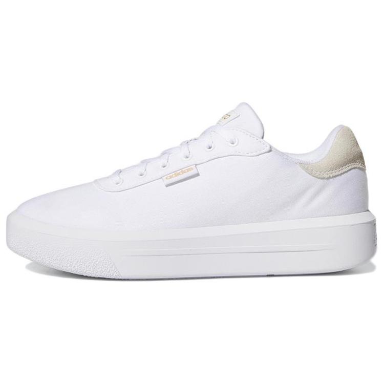 

Adidas Court Platform Cln White Gold Metallic Women s GZ1689 36