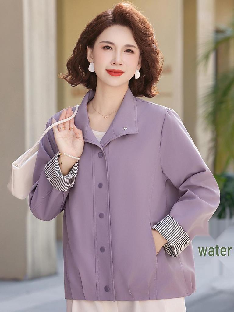 Stilvolle Kurzjacke mit Revers für Mama - Frühling & Herbst 2026 Übergröße für Frauen mittleren Alters und ältere Frauen