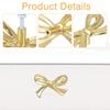 2Pcs Bowknot Cabinet Pull Handle Brass Knobs for Drawer Wardrobe Dresser Cupboard Decorative Furniture Hardware