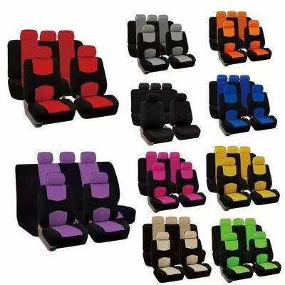 Set Universal Huse Plate din Material Textil pentru Scaune Auto pentru 5 Locuri - 9 Piese, Potrivit pentru Orientul Mijlociu, Europa și America