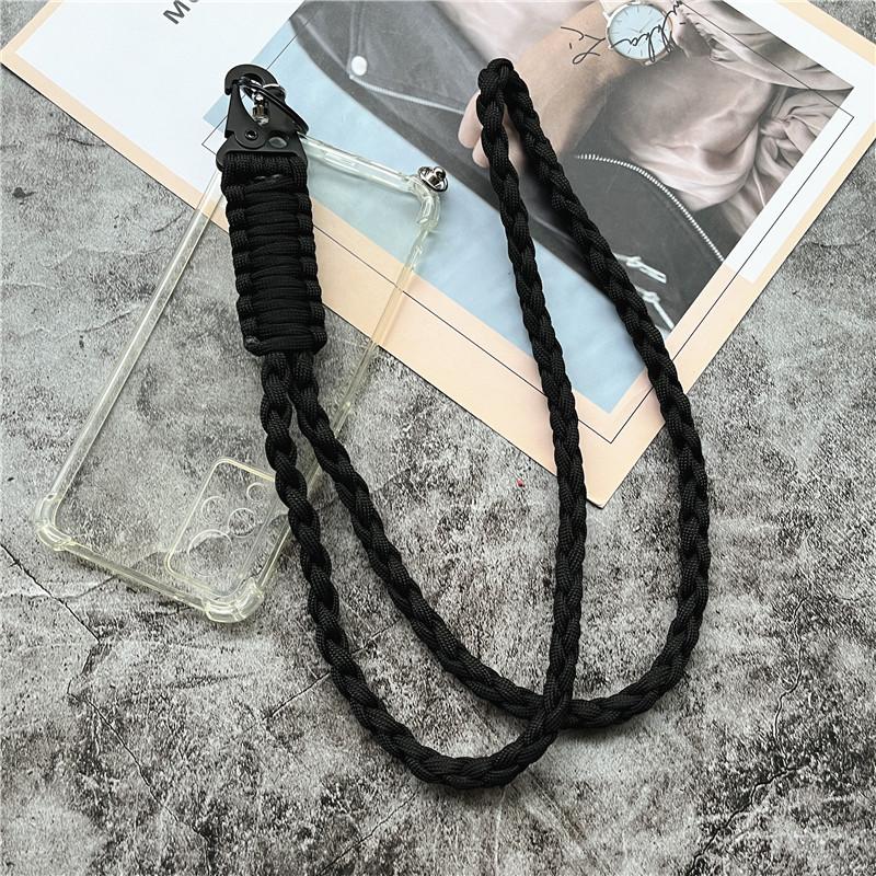 Keychain for Phone Lanyard Neck Strap Handmade Rope Heavy Metal Keyring Lanyard Anti-lost Cellphone Strap Premium Accessories