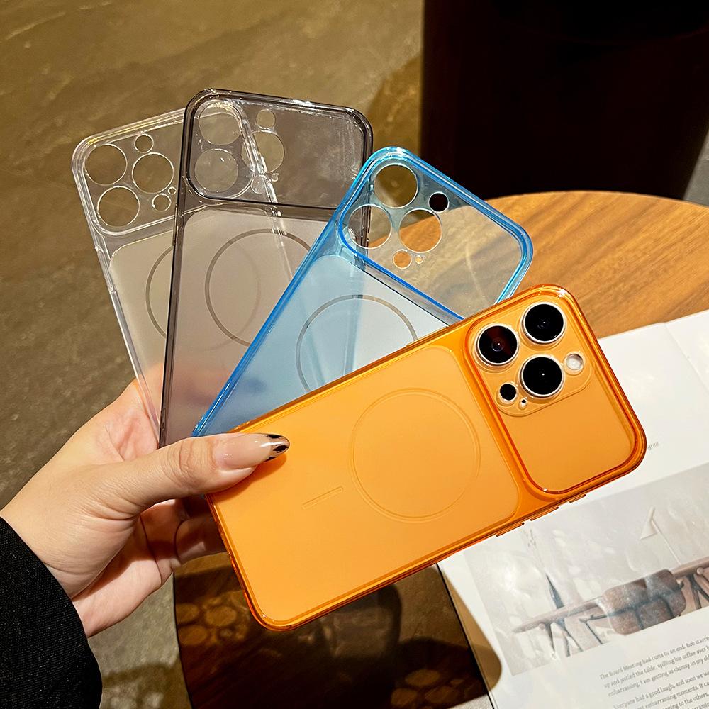 Transparent Frosted Soft Phone Case for Iphone Air 17 Pro Max 16 Plus 15 Pro 14 13 12 17 Pro Camera Lens Protective Fully-Covered Shockproof Cover