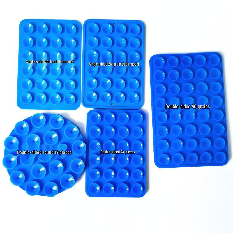 24 Strong Double-Sided Silicone Suction Cup Fixers - Multifunctional Small Adhesive Stickers