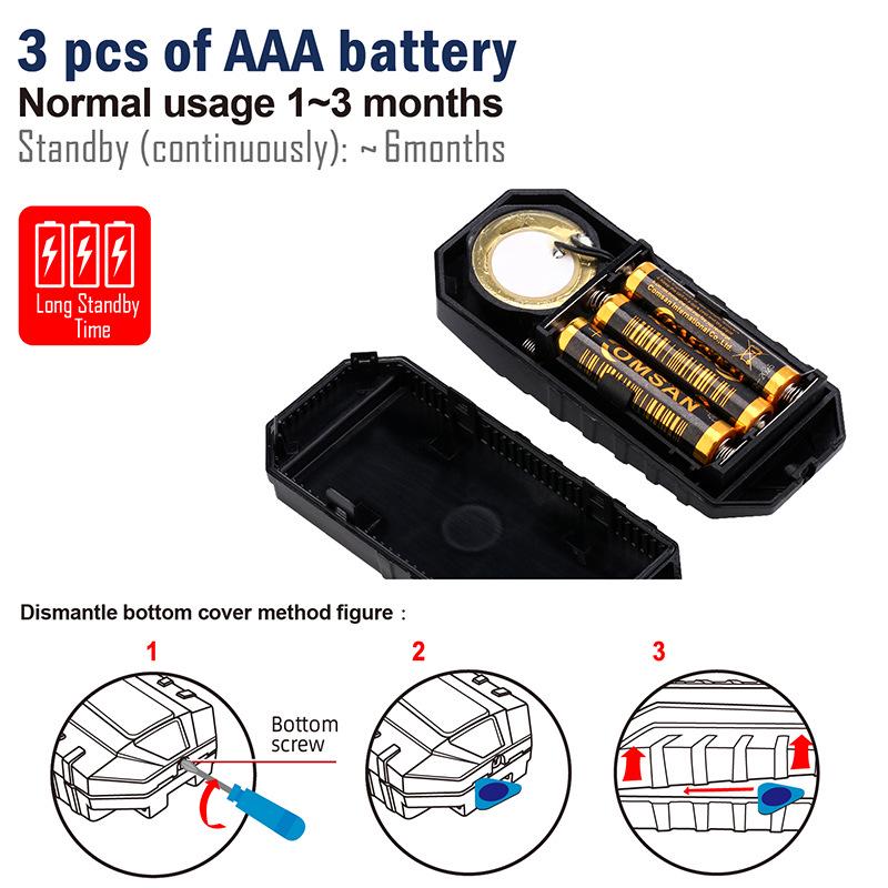SF22R Wireless Remote Vibration Alarm for Electric Bikes & Cars with Displacement Sensor