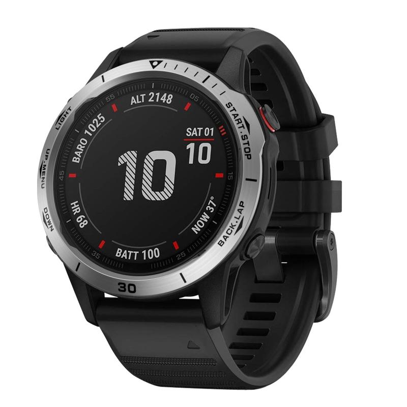 Stahl für Gehäuse für für Fenix 6 Uhr Lünette Ring Styling Klebeband Stoßstange Kratzschutz Metallabdeckung Zubehör