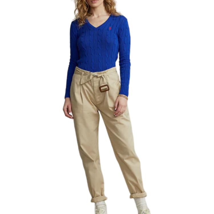 Polo Ralph Lauren V-Neck Slim Fit Long Sleeve Knit Sweater Women Sweater 211570011-106