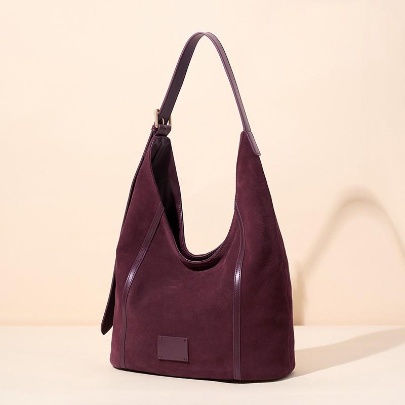 

Large Capacity Single Shoulder Women s Bag Leather Retro Crossbody Fashionable Frosted Cowhide Casual Commuting Tote 31x17x38CM