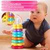Stacking Ring Toy for Toddlers Early Learning Educational Baby Toy Developmental Skills Building and Hand Eye Coordination Activity