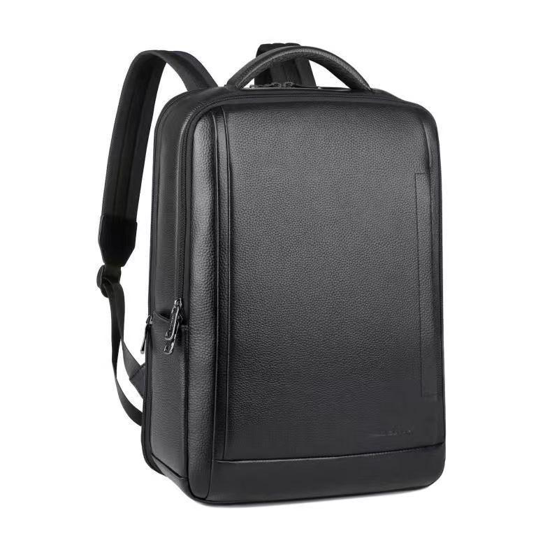 Men's Premium Leather Waterproof Laptop Backpack - Business & Travel