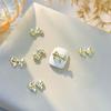 10Pcs 3D Bow Tie Ribbon Shaped Alloy Nail Accessories Gold Multi-Designs Nail Art Jewelry  Decorations Manicure Charm