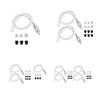 Brake Bleeder Hose Easy To Use Universal Brake Fluid Bleeder One-Way Check Valve Tube Bleeding Tool Kit with Hose Clamps
