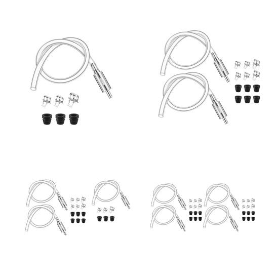 Brake Bleeder Hose Easy To Use Universal Brake Fluid Bleeder One-Way Check Valve Tube Bleeding Tool Kit with Hose Clamps