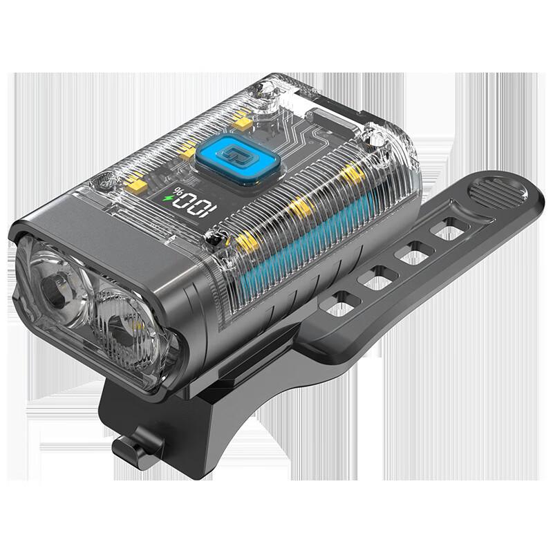 Lishi Dual-Head USB Rechargeable Bicycle Headlight 100x32x28mm