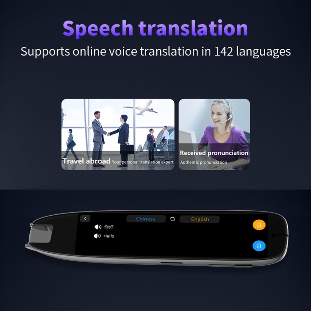 S65 Pro Language Translation Pen Scan Reader Pen 142 Language Translator Device Voice Translator for Learners Travel Business
