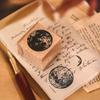 7pcs/set Vintage Plants Phases Of The Moon Standard Wood Stamp Wooden Rubber Stamps for Scrapbooking Stationery DIY Craft.