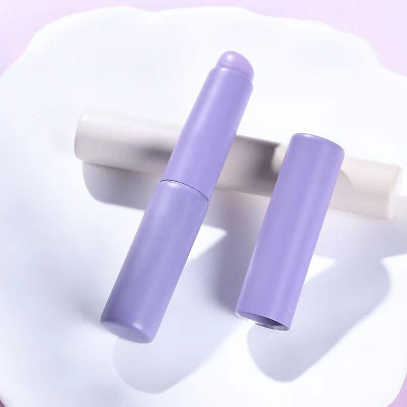 

Силиконовая угловая кисть для консилера, похожая на кончики пальцев Q, мягкая портативная силиконовая кисть с круглой головкой для макияжа, кисть для губ, кисть для помады фиолетовый
