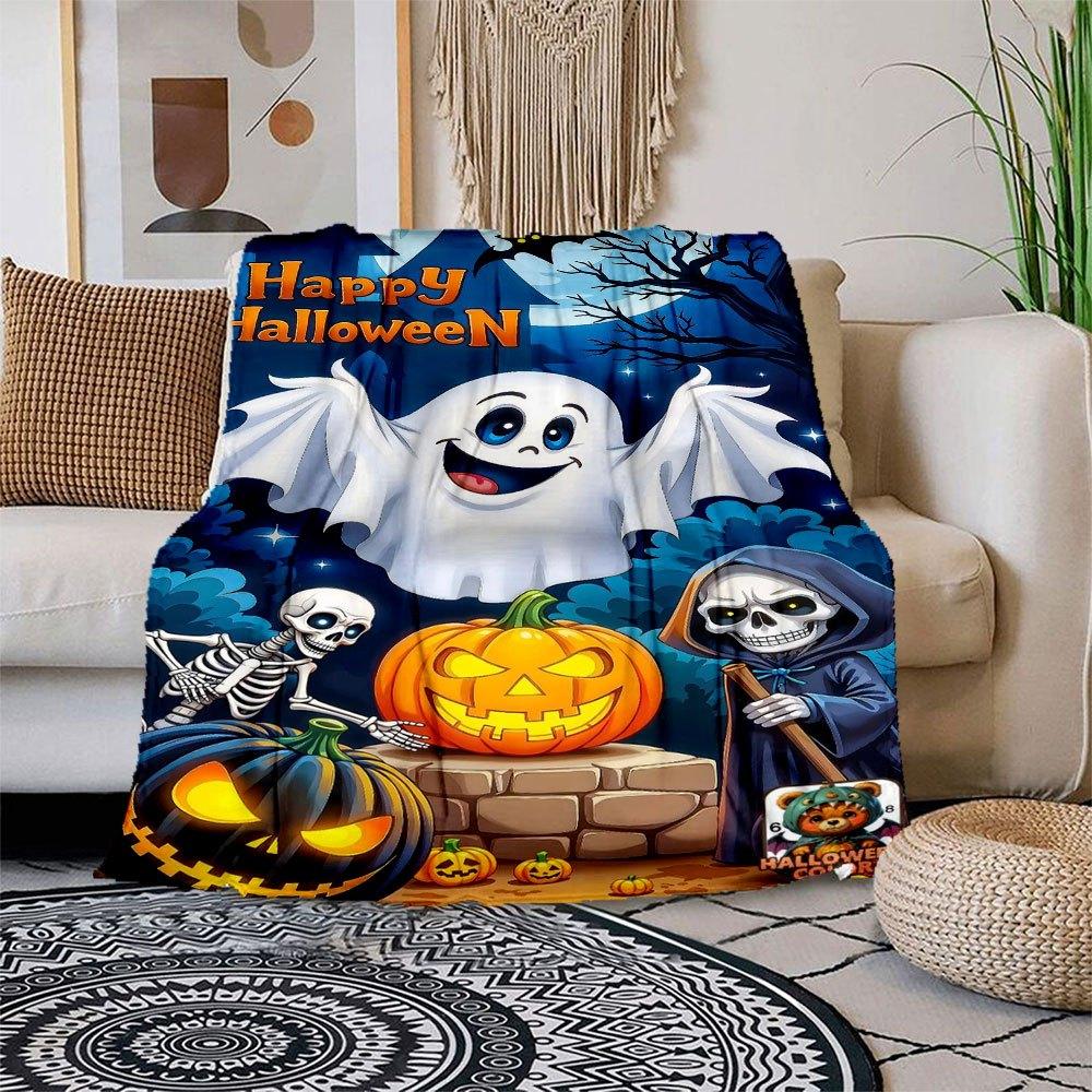 Halloween Color Book for Kids: Fun Coloring Pages & ActivitiesBlanket Flannel Throw Blanket for Sofa, Bed, Travel, Camping, Office 100x150cm