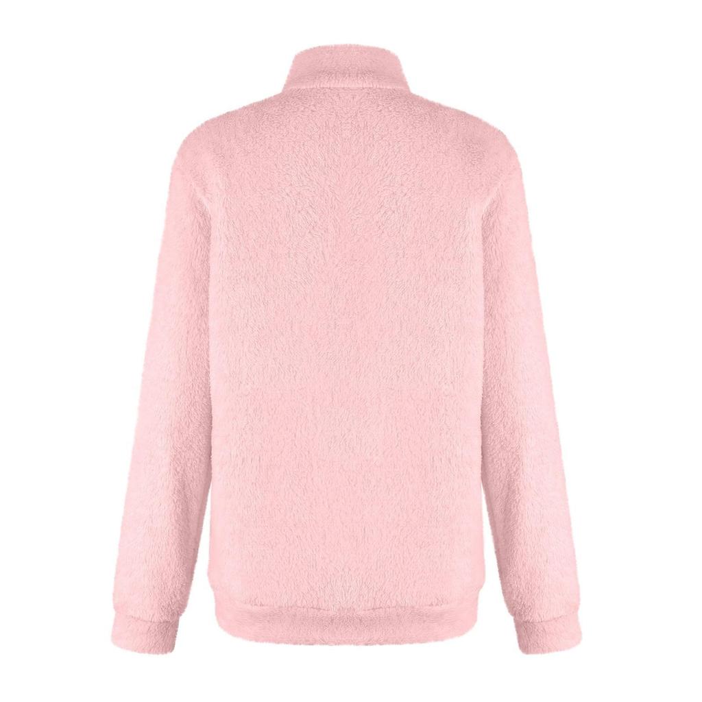 Womens Jacket Fall Winter Casual Long Sleeve Full Zip Soft Warm Sweatshirt Coats Outwear