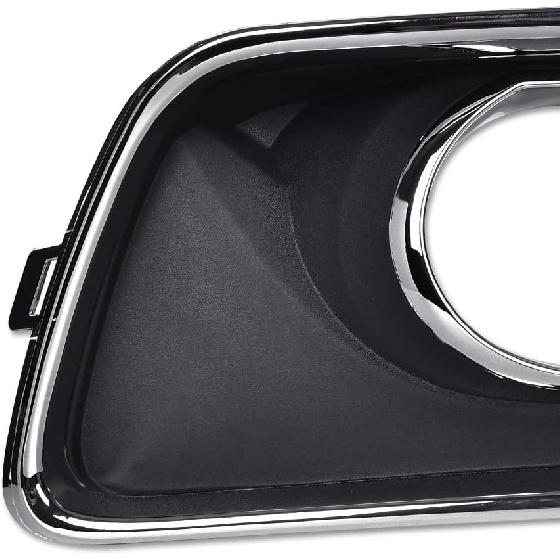 PIT66 Fog Lights Frame Trim Assembly Compatible with Chevy Malibu Eco 2013-2014/ Malibu 2013-2015/ Malibu Limited 2016, Left & Right Side Black 1