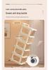Movable Floor-Standing Baby Toy Storage Rack with Snack and Cream Style Shelves