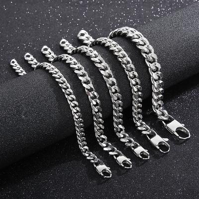 Personalized Men 'S Jumpy Hand Decoration Fashion Neutral Titanium Steel Chain Bracelet Multiple Options
