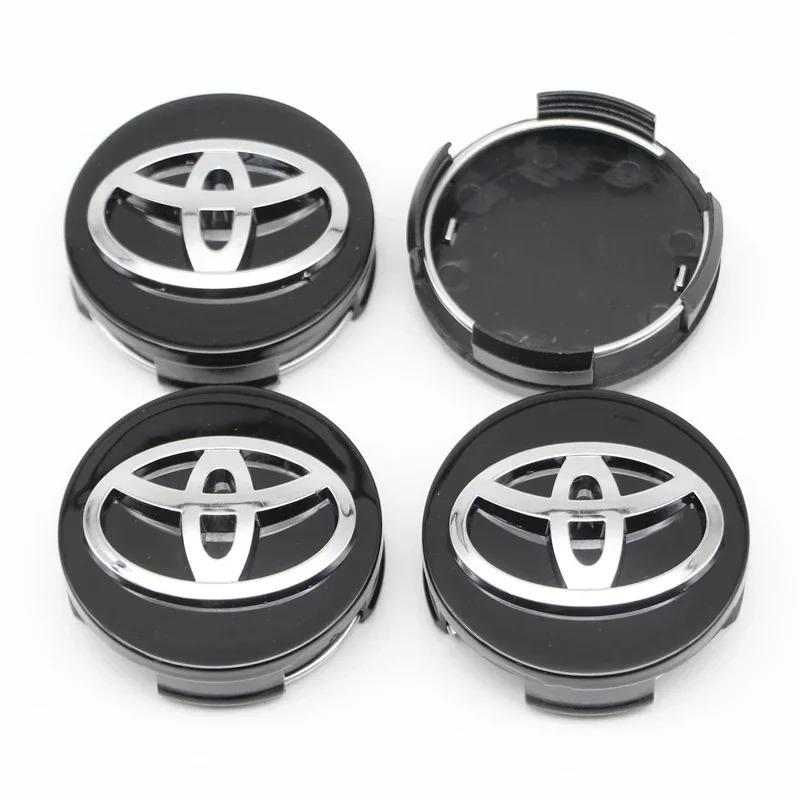 4pcs 57/62mm For Toyota Car Tyre Wheel Center Hub Cap Badge C-hr Prado Rav4 Yaris Hilux Prius Avensis Corolla Camry crown