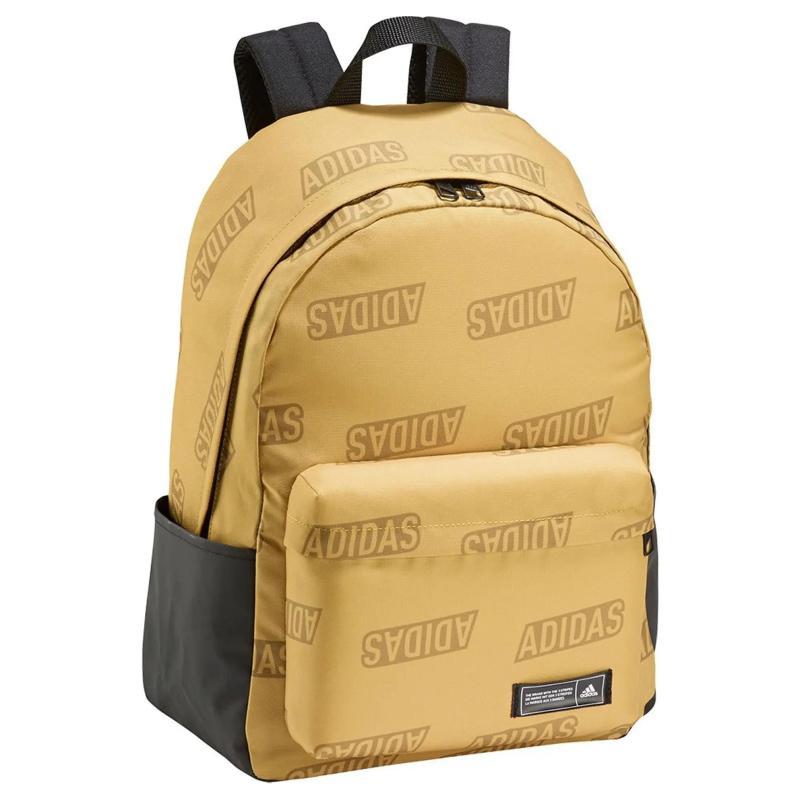 Adidas Recycled Polyester Canvas Backpack Regular Unisex Yellow Adidas IJ5640