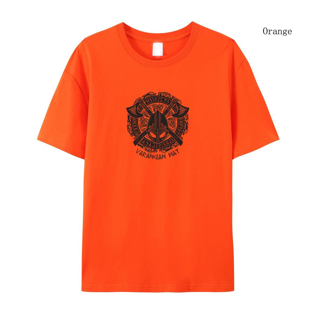 Women's T-shirt Summer Short Sleeved T-shirt Viking T-shirt  Fashion Personality Printing Short Sleeved T-shirt Loose Retro