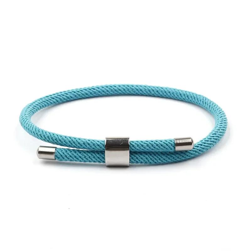 Minimalist Milan Rope Bracelet Simple Red String Stainless Steel Bracelet For Women Men Lovers Lucky Wristband Jewelry