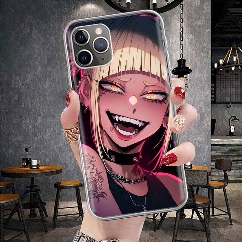 Himiko Toga My Hero Fashion Soft Phone Case For IPhone 11 17 Air 16E 16 Pro Max 15 + 14 Plus 13 Mini 12 Apple 7 SE 8 Fundas Coqu