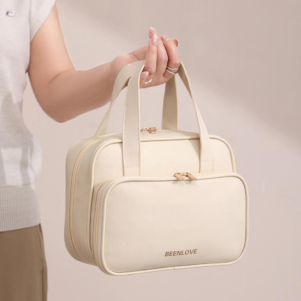 Handheld Square Wash Bag, Travel Cosmetics Storage Bag, Waterproof Makeup Bag, Large Capacity