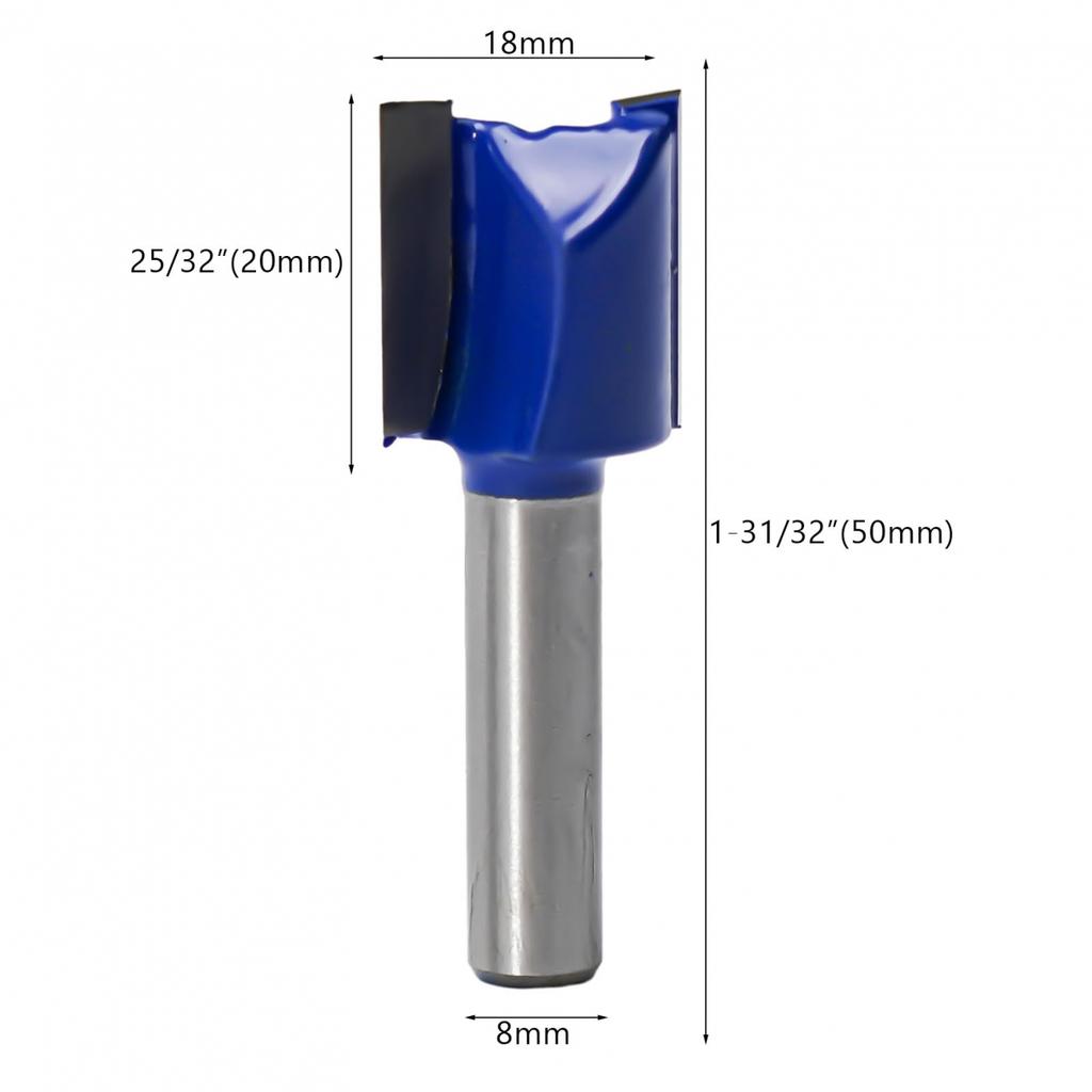 Router Bit Router Bit 8mm Cutter Double Flute For Woodwork Tool Milling Cutter