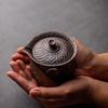 210ml Japanese Style Ceramic Gilded Teapot Vintage Old Rock Clay Coarse Pottery Kung Fu Tea Set