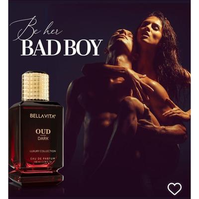 Bella Vita Luxury OUD DARK Eau De Parfum Profumo intenso per uomo con pompelmo, iris, vetiver | Fragranza EDP legnosa, muschiata a lunga durata 100 ml