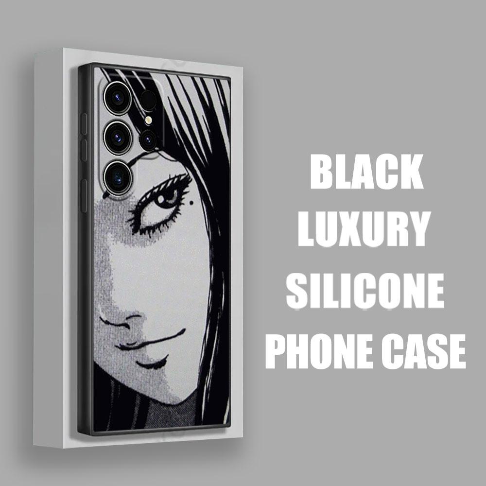Horror Comic T-Tomies Junjis Ito Manga S25Ultra Case For Samsung Galaxy S25 S24 S23 S20 S21 FE S22 Ultra S10 Plus 5G Phone Cover