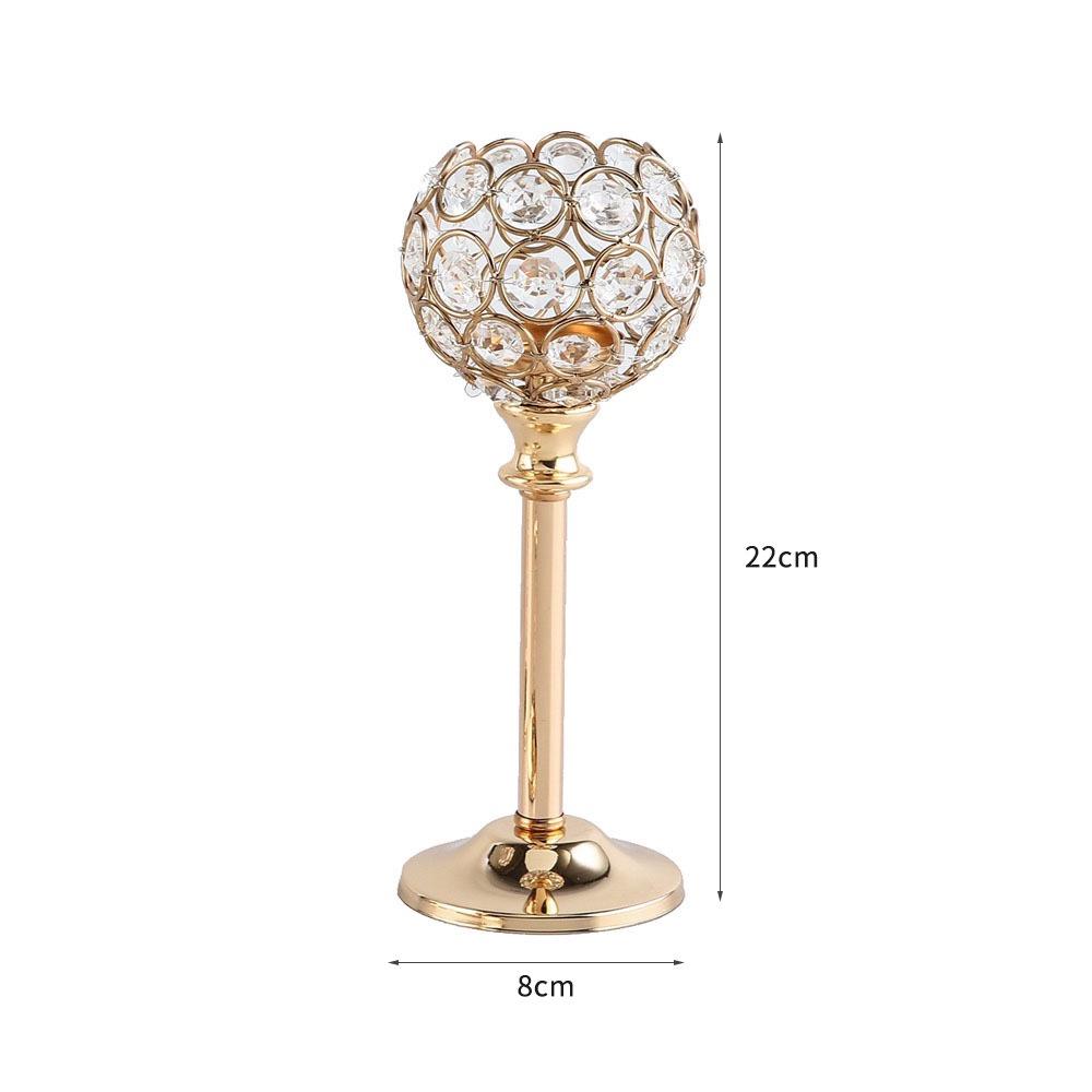 Creative Crystal Ball Candlestick Ornament - Party Wedding Candlelight Dinner Decorations