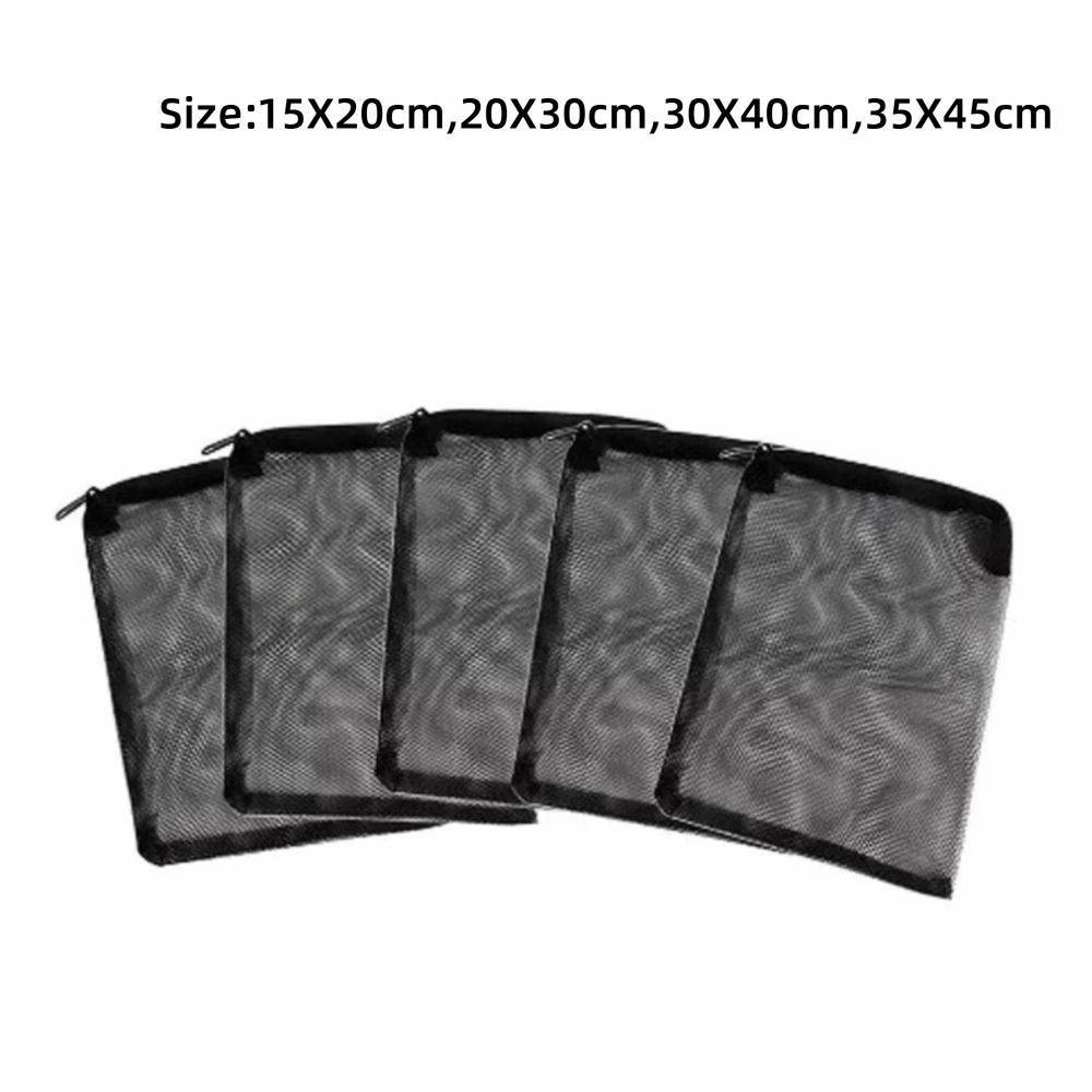 Pond Media Nylon Filter Bag Black Mesh Zip Net Bag New Filter Net Bag