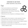 3 Pcs/Set Cock Penis Ring Bead Penis Ring Male Delay Ejaculation Lasting Silicone Erection Ring Sex Toys For Men
